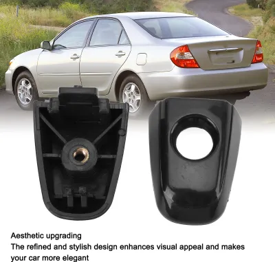Image de 2PCS Cache-serrure de poignée de porte extérieure Élégant cache-serrure pour Camry XV40 2007 à 2011 Noir