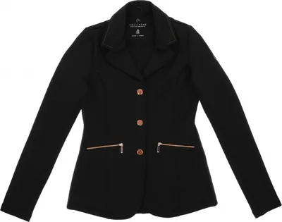 Produktbild von Ekkia EQUITHÈME Damen Turnierjacket schwarz mit roségold, Größe:36