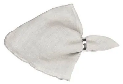 Produktbild von Broste Copenhagen Gracie Serviette – Hellgrau – 1 Stück