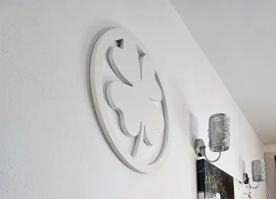 Obrázek produktu pro Velká dekorace na zeď ve tvaru čtyřlístku – MDF