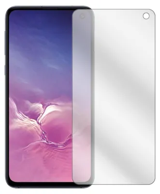 A screen protector is shown next to a smartphone.