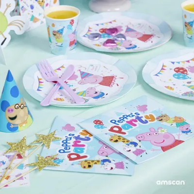 Produktbild von 66 – Peppa Pig Pappteller für Kindergeburtstag, 8 Stück