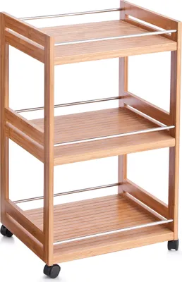 Produktbild von Zeller Bad-Rollwagen, Bamboo/Metall 45,7x38x76