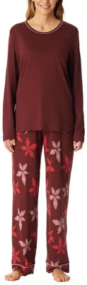 Produktbild von Schiesser Damen Schlafanzug Set lang Baumwolle Modal - Nightwear