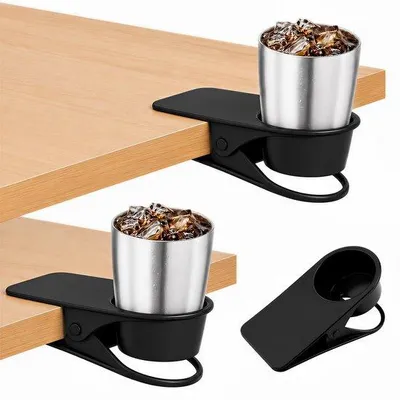 Obrázek produktu pro 2 kusy černé držáky na kelímek pro stůl, stůl, židle