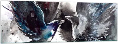 Produktbild von Bilder auf glas - Vogel Natur Feder - 160x50cm - Glasbilder - Wandbilder - Kunstdruck - zum Aufhängen bereit - Wanddekoration aus Glas - Glas Bilder - Wandbild auf Glas - Einteilig - GAB160x50-3761