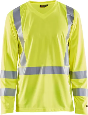 Image de Blakläder Haute Visibilité Manches Longues 3383 1011 en diverses couleurs, Couleur:Jaune, Taille:S