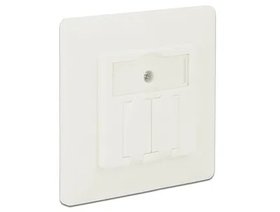 Image de DELOCK Boîtier de raccordement Keystone 2 ports compact