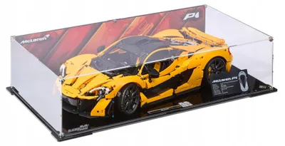 Image de Vitrine noire pour LEGO® 42172 Technic – McLaren P1™, avec fond imprimé
