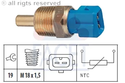 Produktbild von Facet Sensor, Kühlmitteltemperatur  7.3262