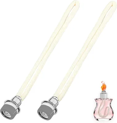 Obrázek produktu pro 2 knoty do katalytické aromaterapeutické lampy, 18 mm, náhrada za knoty do katalytických olejových lamp a difuzérů