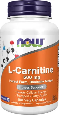 Immagine prodotto di L-Carnitina 500 mg 180 capsule vegetali Now Foods