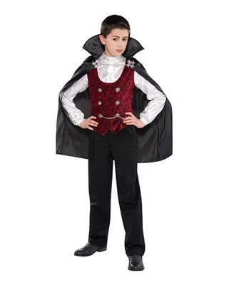 Produktbild von Vampir Kinderkostüm mit Cape Kinder Größe: L (12-14 TEEN)