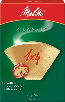 Produktbild von Kaffeefiltertüten Größe 1x4 VE=18x80 Stück