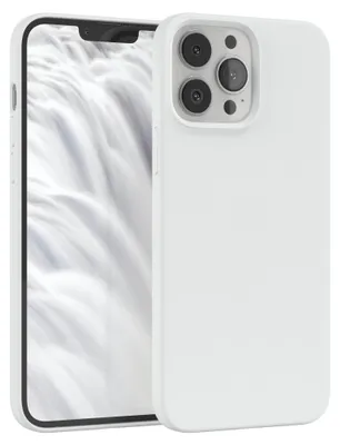 Produktbild von EAZY CASE Silikonhülle für Apple iPhone 13 Pro Max Silikon Backcover Schutz in Weiß
