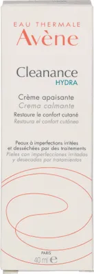 Image de Avène Cleanance Hydra soin hydratant apaisant, 40 ml crème
