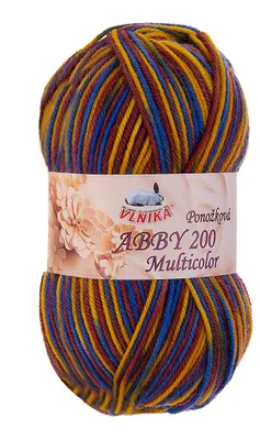 Produktbild von 100g Strickgarn Abby 200 multicolor Sockengarn Socken-Wolle Strumpfgarn