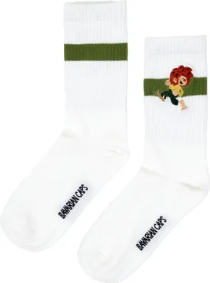 Produktbild von Bavarian Caps Unisex Sportsocken , Pumuckl - Weiß Grün, 41-46