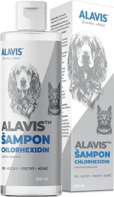 Obrázok produktu pre Alavis Šampón Chlórhexidín 250ml