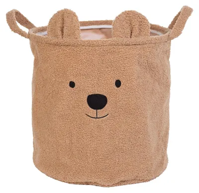 Produktbild von Childhome Teddy Aufbewahrungskorb - 40 x 40 cm – Braun