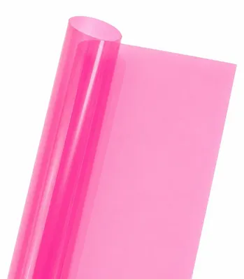 Produktbild von Plottermarie Jelly Vinyl Transparent – Folie, Deko, Nähen, Taschen, Beschriften, Schilde, Fenster & DIY 30x61 cm-Neon Pink