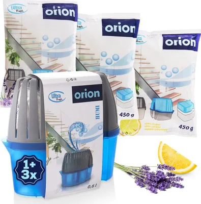 Immagine prodotto di Orion | Deumidificatore - Ultra Fresh - 450 g - 4 pezzi - Fino a 20 m² - Inserti profumati e inodore