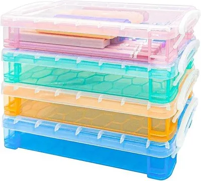 Produktbild von 4er-Set transparente Schubladen für Stifte und Kugelschreiber