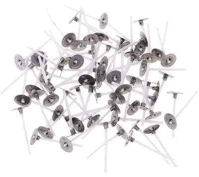 Kerzendochte, 100 Stück, vorgewachst, 2,5 cm, Baumwolle, für DIY-Kerzen