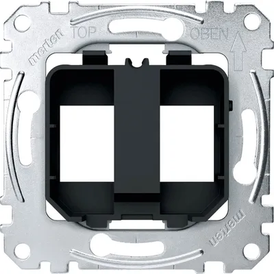Produktbild von Merten MEG4566-0003, Aluminium, Schwarz, Schraubenlos, 1 Stück(e)