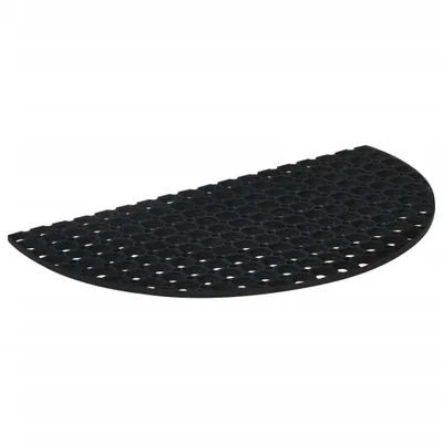 Produktbild von vidaXL Fußmatte Halbrund 45x75 cm Gummi