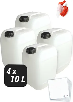 Produktbild von 4er Set Kanister - lebensmittelecht - 10 Liter