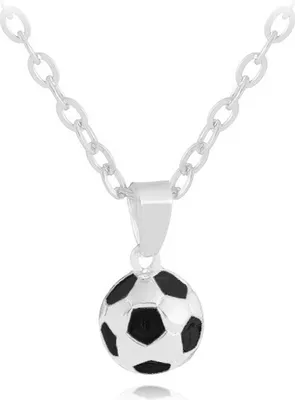 Obrázok produktu pre INF Náhrdelník s futbalovým príveskom Strieborná