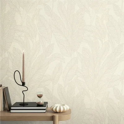 Produktbild von A.S. Creation Vliestapete 10.05 x 0.53 m Livingwalls Palmen Tapete Creme 790641 Dschungel CosmoLiving by Cosmopolitan