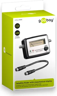 Produktbild von Goobay SAT-Finder Satelliten-Finder mit mechanischer Pegelanzeige + signalton
