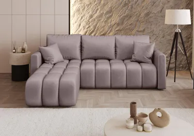 Produktbild von Ecksofa AMARYN – lila, linke Ecke