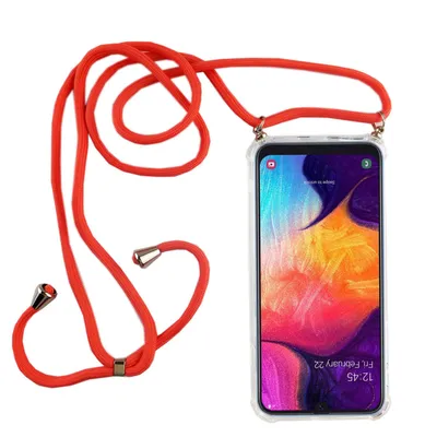 Produktbild von Handykette für Samsung Galaxy A50 - Smartphone Necklace Hülle mit Band - Schnur mit Case zum umhängen in Pink