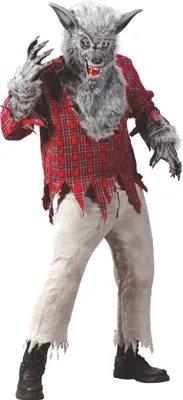 Produktbild von Werwolf grau - Horror Halloween Kostüm Herren Größe: M-L