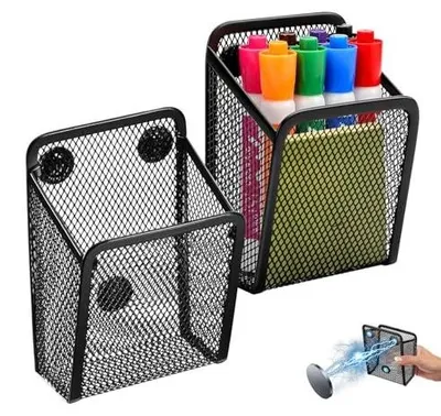 Zdjęcie produktu dla Organizer biurkowy metalowy z siatki magnetyczny uchwyt długopis