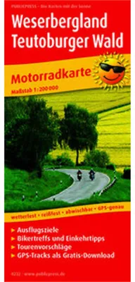 Obrázok produktu pre Motocyklová mapa Weserbergland - Teutoburský les 1:200 000