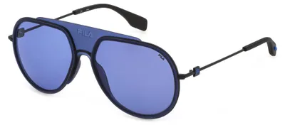 Imagen del producto de Gafas de sol para hombre Fila SFI084, color brillante, dimensiones totales 58/16/140