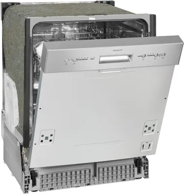 Produktbild von Exquisit Geschirrspüler EGSP6012-EB-030E inox | Spülmaschine 60 cm | ECO-Modus | Maßgedecke: 12 | Startzeitvorwahl | Einbaugerät