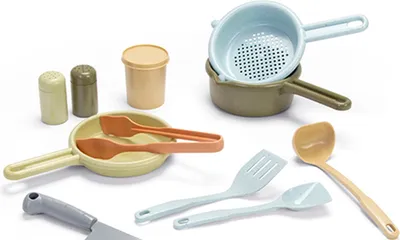 Produktbild von Dantoy Kinderspielzeug Küchenset aus Biokunststoff - 12-teilig