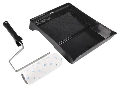 Image de Kit de laqueur professionnel Copenhagen, comprenant :
- 1 rouleau en microfibre de 18 cm avec une peluche de 9 mm
- 1 support pour rouleau
- 1 bac à peinture
- Pour application de laque
- Couleur : noir