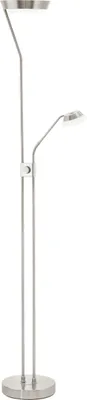 Produktbild von EGLO LED Stehlampe Sarrione, 3 flammige Stehleuchte dimmbar, Wohnzimmerlampe aus Metall, Lampe mit Schalter, Deckenfluter mit Leselampe, warmweiß