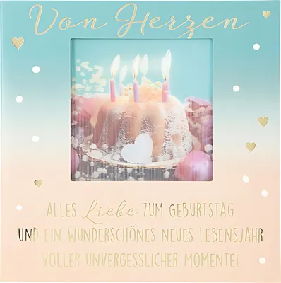 Produktbild von 3D Klappkarte Musik Motiv 23 - Zum Geburtstag take it easy u geniesse