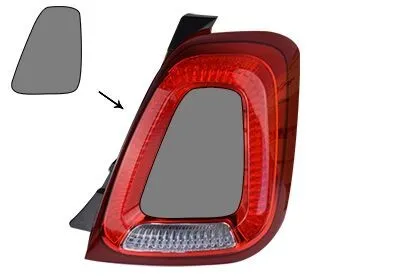 Produktbild von VAN WEZEL Rückleuchte Heckleuchte Rechts für FIAT 500 (312) für ABARTH 500 / 595 / 695 Schrägheck (312)