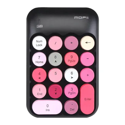 Zdjęcie produktu dla Bezprzewodowa Klawiatura Numeryczna Mofii X910 (Czarna+Czerwona)