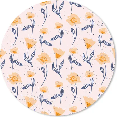 Produktbild von MuchoWow® Mauspad Mousepad Blumen - Muster - Sommer 20x20 cm - Mousepads - Maus Mat - Pad - Mausunterlage - Schreibtischmatte