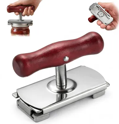 Immagine prodotto di Omgoods - Apribottiglie in acciaio inossidabile regolabile con manico in legno