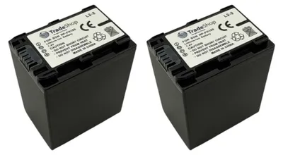 Produktbild von 2x Trade-Shop Li-Ion Akku 7,4V für Sony HDR Serie HDR-XR200VE HDR-XR500 HDR-XR500VE HDR-XR520 HDR-XR520VE HXR-MC-1P HXR-MC1P NP-FH-100 NP-FH-40 NP-FH-50 NP-FH-60 NP-FH-70 NP-FH100 NP-FH40 NP-FH50
